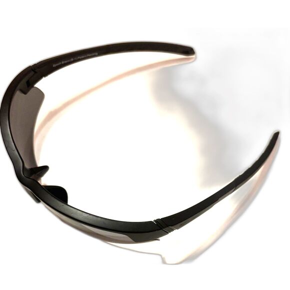 Men's Epoch Black Frame Sunglasses with Polarized Smoke Lens - Picture 3 of 11